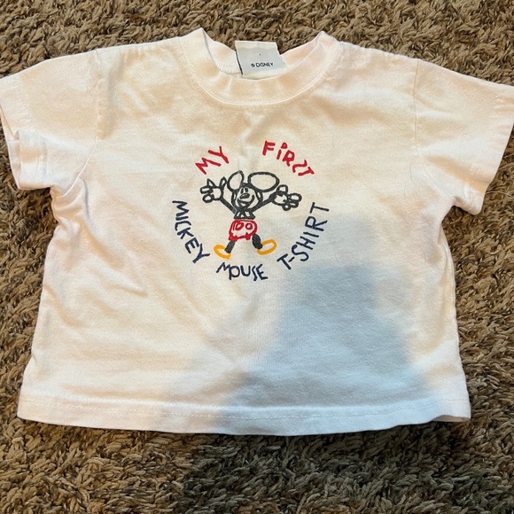 Vintage baby disney mickey mouse short sleeve t-shirt the disney store 12 months - Picture 1 of 5
